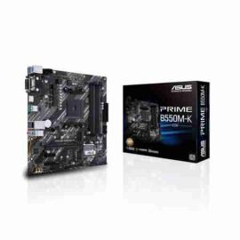Asus Prime B550M-K Placa Base AMD Dual M.2, PCIe 4.0, 1 Gb Ethernet, HDMI, D-Sub, DVI, SATA 6 Gbps, USB-A 3.2 Gen 2