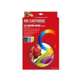 Multipack Brother LC1100XL LC980XL LC985XL 5 Cartucho de Tinta Compatible