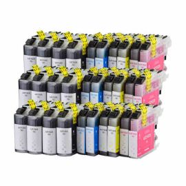 Pack 30 Cartuchos de Tinta Brother LC-123 LC-121 Compatible