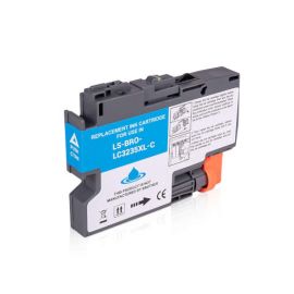Cartucho de Tinta Brother LC-3235XL LC-3233 Compatible Cian