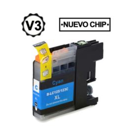 Brother LC121XL LC123XL V3 Cartucho de Tinta Generico Cian