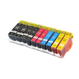 Compatible Canon CLI521 + PGI520 Pack 10 Cartucho de Tinta