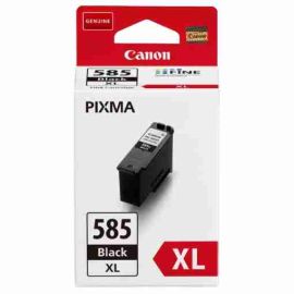 Cartucho de tinta original Canon PG585XL negro de alta capacidad en su embalaje oficial de fábrica con sello holográfico y chip original integrado.