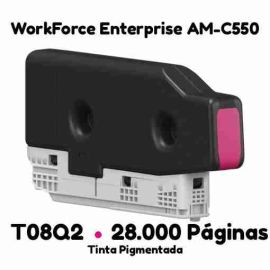 Cartucho de tinta pigmentada compatible de súper alta capacidad Epson T08Q3 magenta Masink