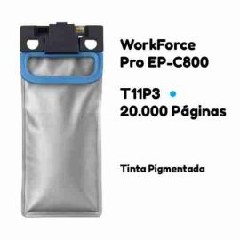 Bolsa de tinta pigmentada compatible de súper alta capacidad Epson T11P2 cian Masink