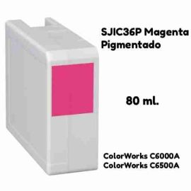 Cartucho de tinta pigmentada compatible de alta capacidad Epson SJIC36P magenta Masink