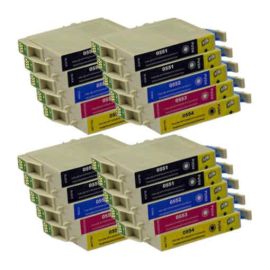 Pack 20 Cartucho de Tinta Compatible Epson T0551 T0552 T0553 T0554