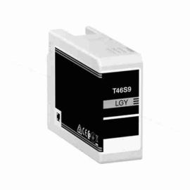 Cartucho de tinta pigmentada compatible Epson T46SD violeta de capacidad estándar fotográfica en envase sellado con chip digital PRO instalado.