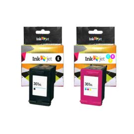 Remanufacturado HP 301XL MultiPack Cartucho de Tinta Generico Negro + Tricolor