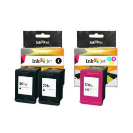 Remanufacturado HP 301XL Multipack 2 Negro + Tricolor Cartucho de Tinta Generico