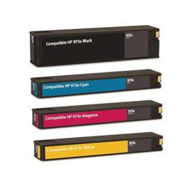 Pack 4 Colores Compatible HP 973X Pigmentada