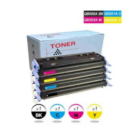 HP Q6000A Q6001A Q6002A Q6003A Toner Pack 4 Colores