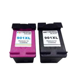 MultiPack Cartucho de Tinta HP 901XL Negro + Tricolor Remanufacturado 
