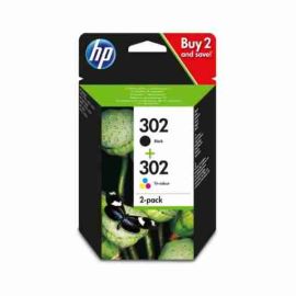 HP 302 Negro + Color Pack de 2 Cartuchos de Tinta Originales