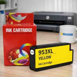 Cartucho de tinta Amarillo Compatible HP 953XL F6U18AE económico de alta capacidad 26ml para impresoras OfficeJet Pro.