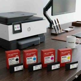 Pack ahorro de 4 cartuchos de tinta compatibles económicos HP 963XL de alta capacidad.
