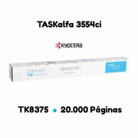 Kyocera TK8375 Cian Cartucho de Toner Original