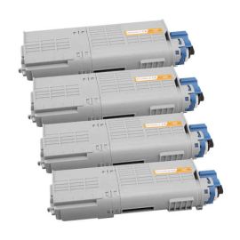 Pack 4 Colores Toner Compatible OKI C532DN C542DN MC573DN MC563DN