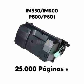 Ricoh IM550 IM600 P800 P801 Negro Cartucho de Toner Generico