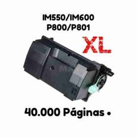 Ricoh IM550 IM600 P800 P801 Negro Cartucho de Toner Generico 40K
