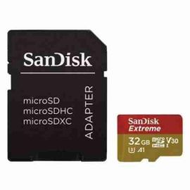 Sandisk Extreme Tarjeta Micro SDHC 32GB + Adaptador SD