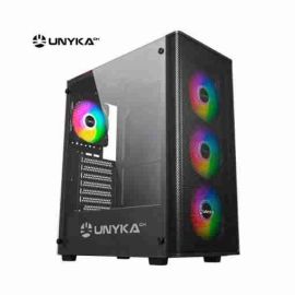 Unykach MIR 100 Caja Gaming ATX, Micro ATX, ITX - Soporta Refrigeracion Liquida