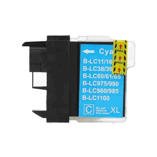 MASink Consumibles: Compatible Brother LC1100 LC980 LC985 Cartucho de Tinta  Generico Cian