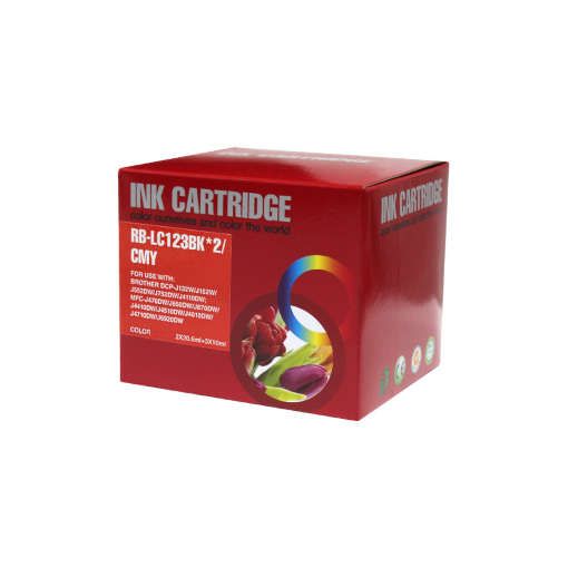 MASink Consumibles: Multipack Brother LC-123 LC-121 Compatible 5 Cartucho  de Tinta Compatible