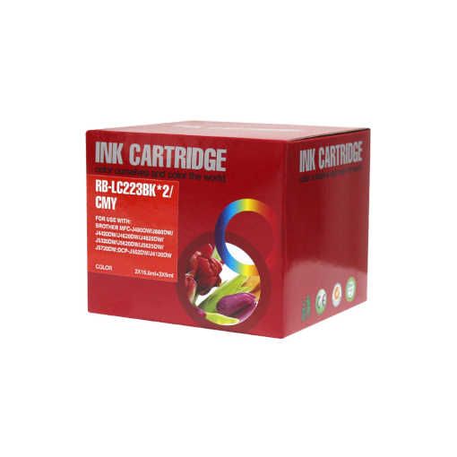 MASink Consumibles: Pack 5 Cartucho de Tinta Brother LC223 LC221 Compatible