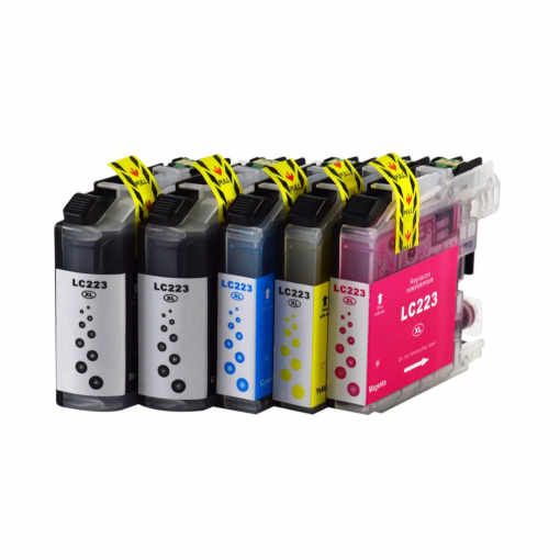 MASink Consumibles: Pack 5 Cartucho de Tinta Brother LC223 LC221 Compatible