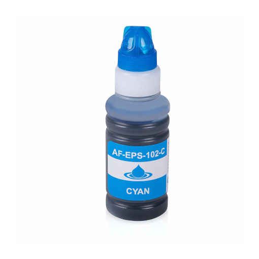 MASink Consumibles: Botella de Tinta Compatible Epson 102 Cian