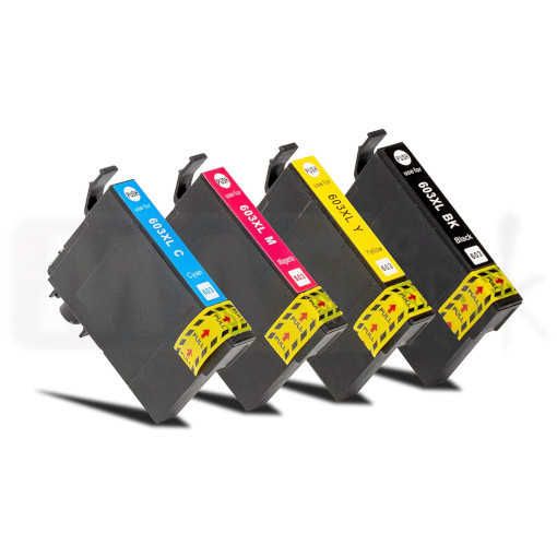 MASink Consumibles: Epson 603XL Pack 4 Colores Cartucho de Tinta Compatible