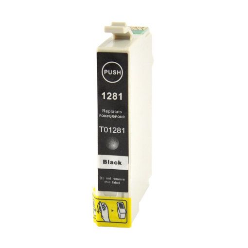 MASink Consumibles: Epson T1281 Cartucho de Tinta Compatible Negro