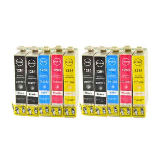 Masink. Compatible Epson T1285 Multipack 10 Cartuchos de Tinta Genericos