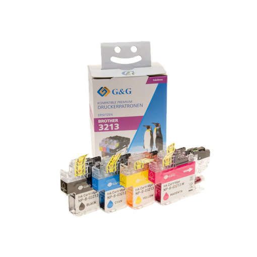 Masink. Compatible G\u0026G Brother LC3211 LC3213 Multipack Cartuchos de Tinta  Genericos