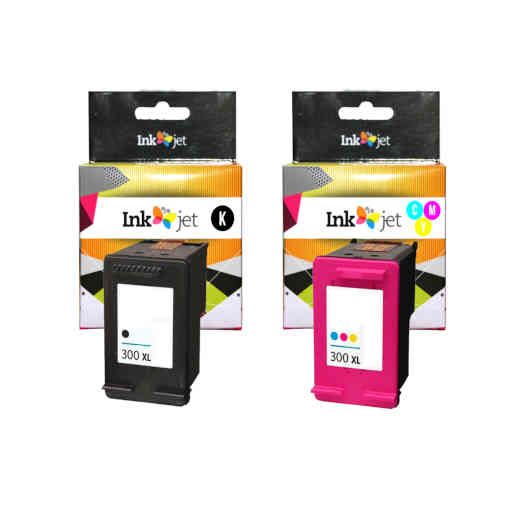 MASink Consumibles: Remanufacturado HP 300XL Pack Cartucho de Tinta  Generico Negro + Tricolor