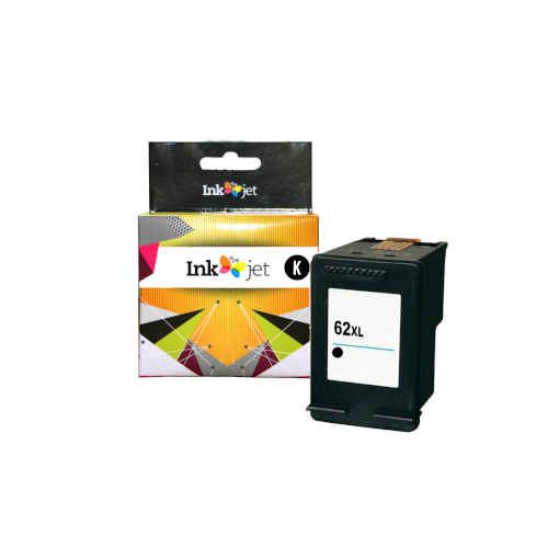 MASink Consumibles: Remanufacturado HP 62XL Cartucho de Tinta Generico Negro
