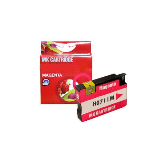 MASink Consumibles: Compatible HP 711 Cartucho de Tinta Generico Magenta  CZ131A
